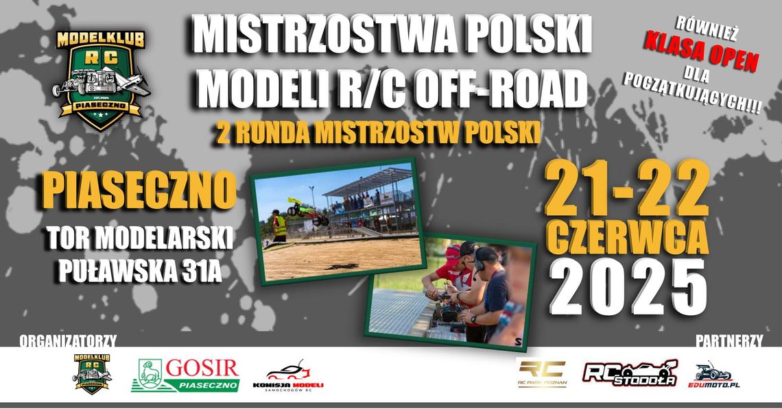 2 runda Mistrzostw Polski Modeli R/C Offroad 2025 - zawody w Piasecznie 2 runda Mistrzostw Polski Modeli R/C Offroad 2025 - zawody w Piasecznie