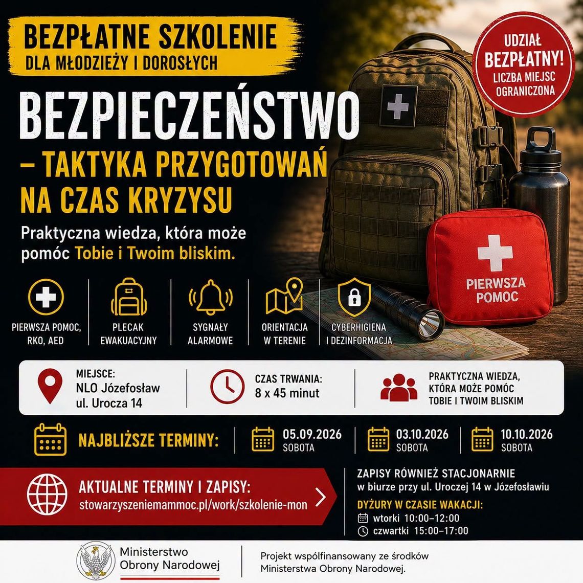 Bezpieczeństwo bez paniki: praktyczne szkolenie kryzysowe dla młodzieży w Józefosławiu Bezpieczeństwo bez paniki: praktyczne szkolenie kryzysowe dla młodzieży w Józefosławiu