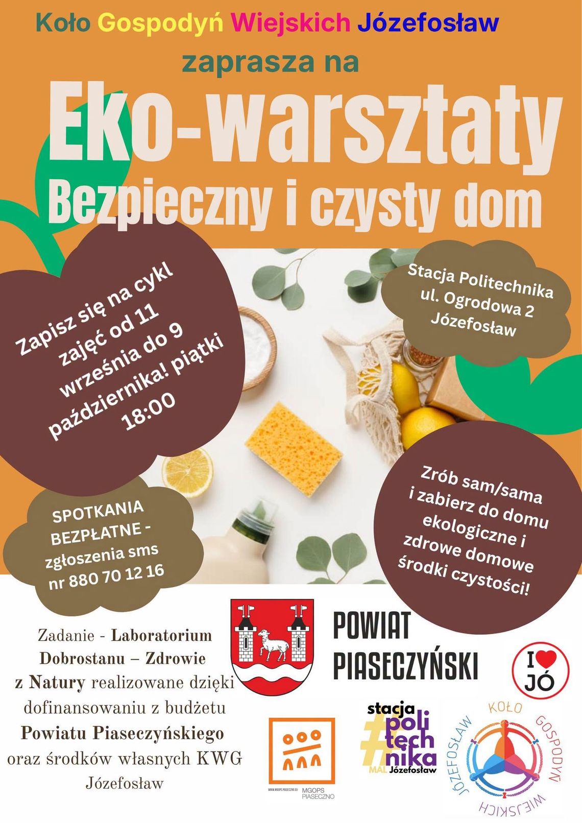 Bezpieczny i czysty dom! Eko-warsztaty w Józefosławiu Bezpieczny i czysty dom! Eko-warsztaty w Józefosławiu