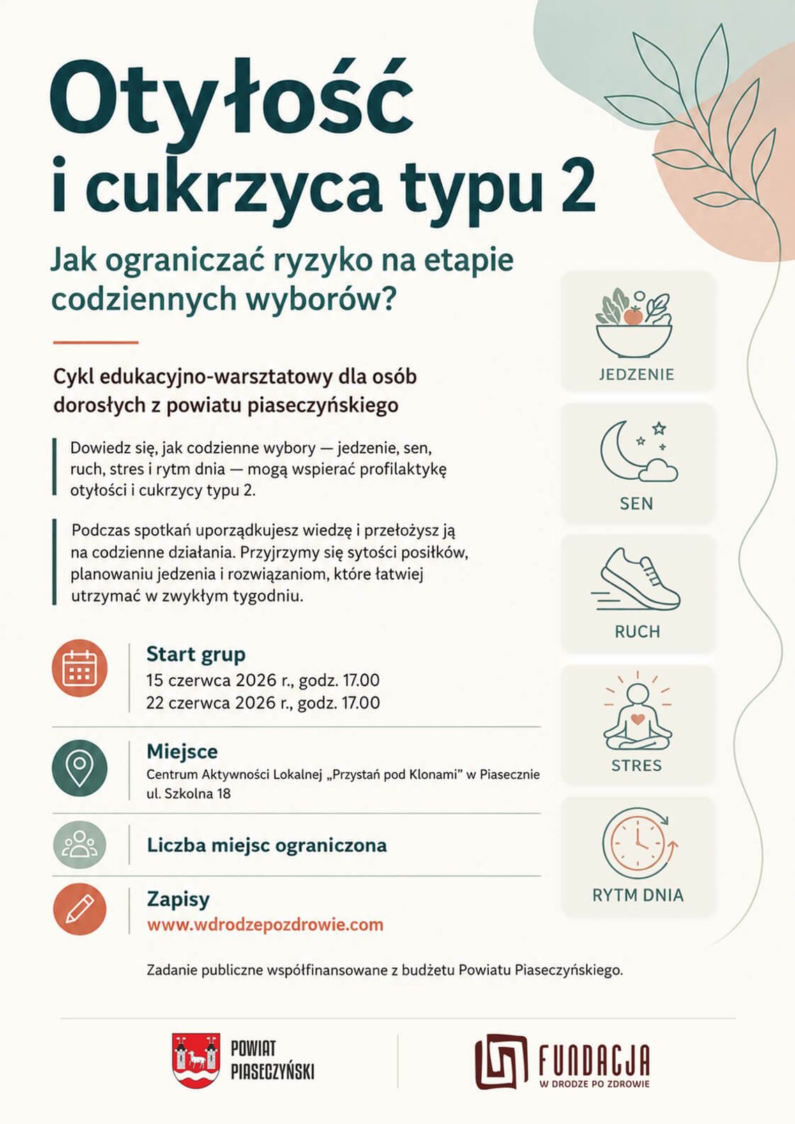 Bezpłatne warsztaty poświęcone profilaktyce otyłości i cukrzycy typu 2 Bezpłatne warsztaty poświęcone profilaktyce otyłości i cukrzycy typu 2