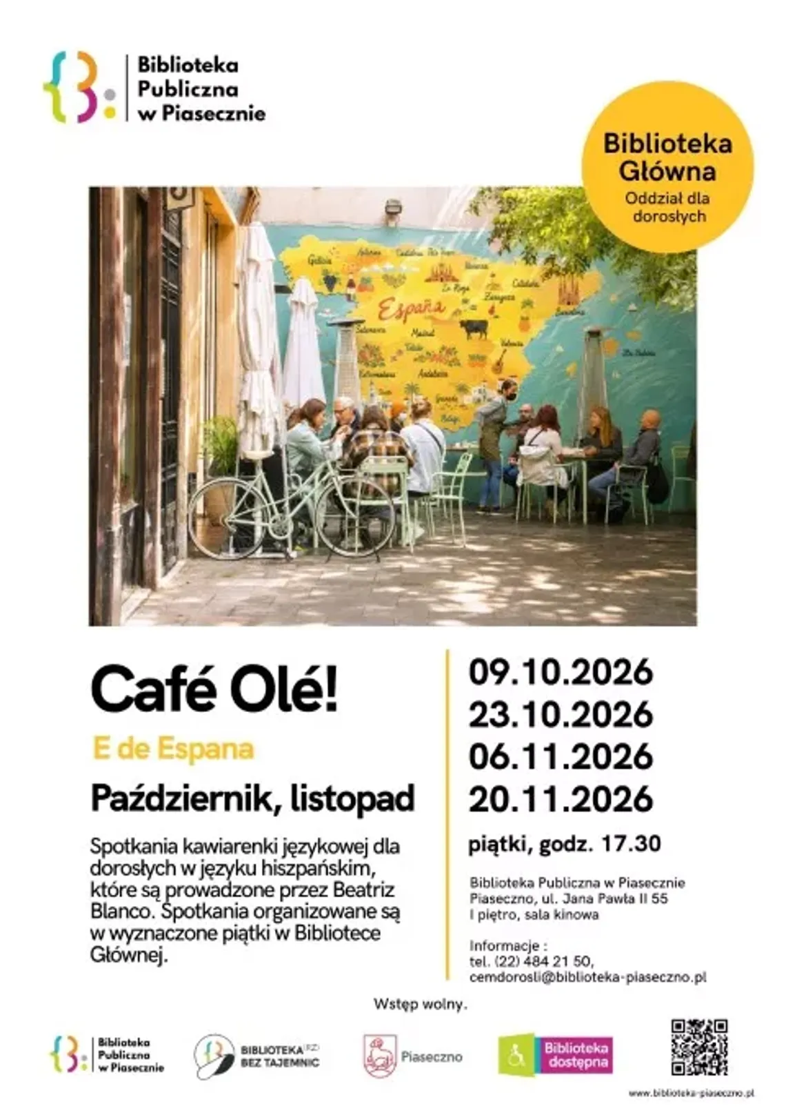 Café Olé! zaprasza na spotkania w październiku i listopadzie