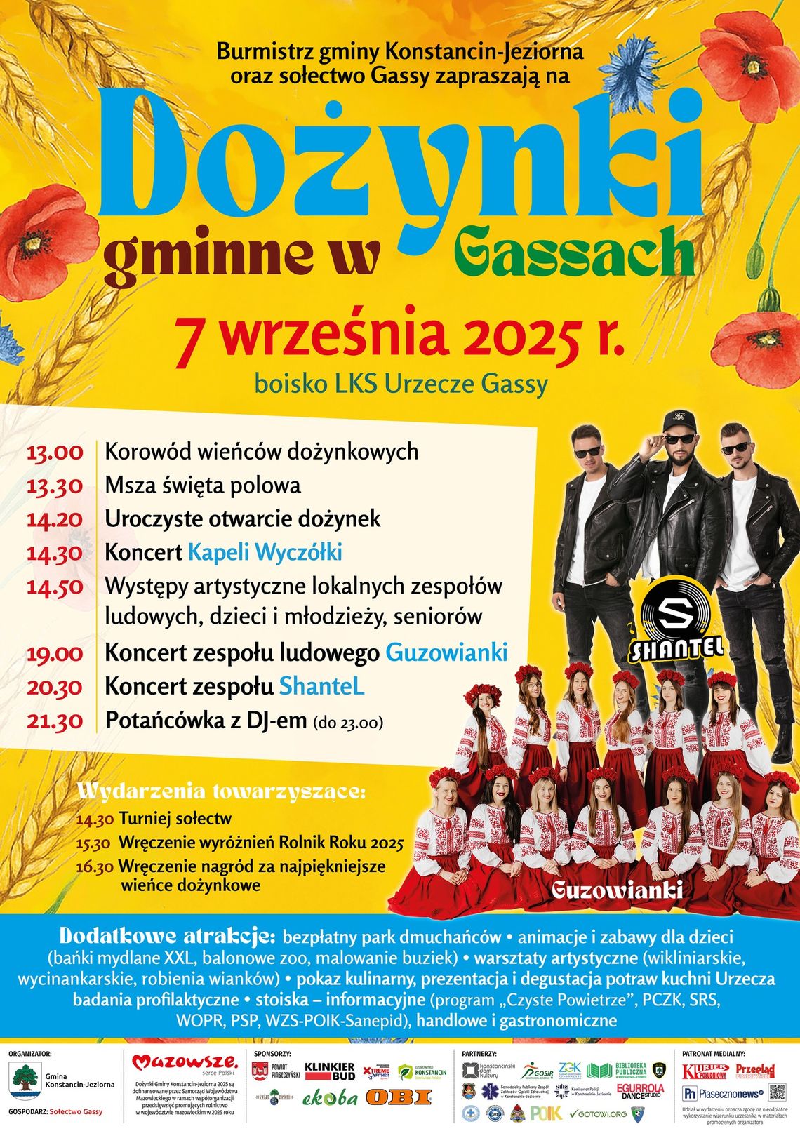 Dożynki gminne w Gassach i koncert gwiazdy wieczoru - zespoł ShanteL