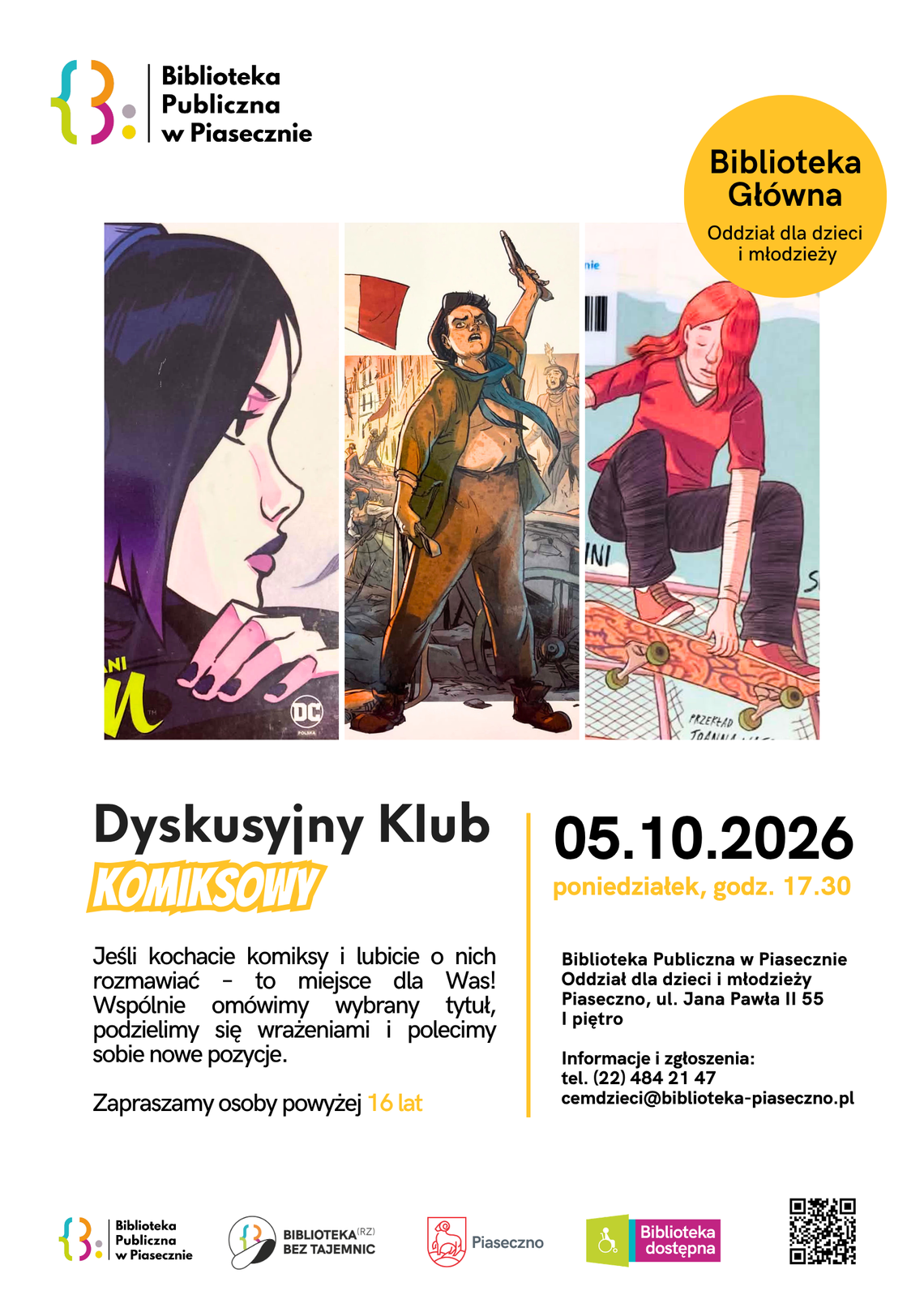 Dyskusyjny Klub Komiksowy – październik Dyskusyjny Klub Komiksowy – październik