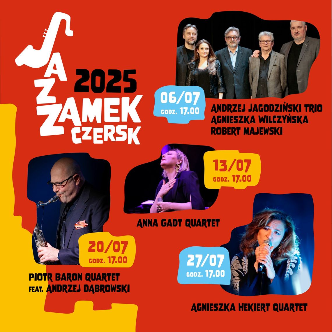 Festiwal JazZamek Czersk - Jazz na Zamku Andrzeja Jagodzińskiego Trio z gośćmi