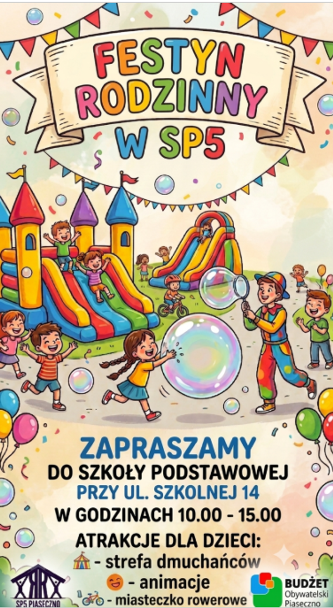 Festyn rodzinny w Szkole Podstawowej nr 5 w Piasecznie