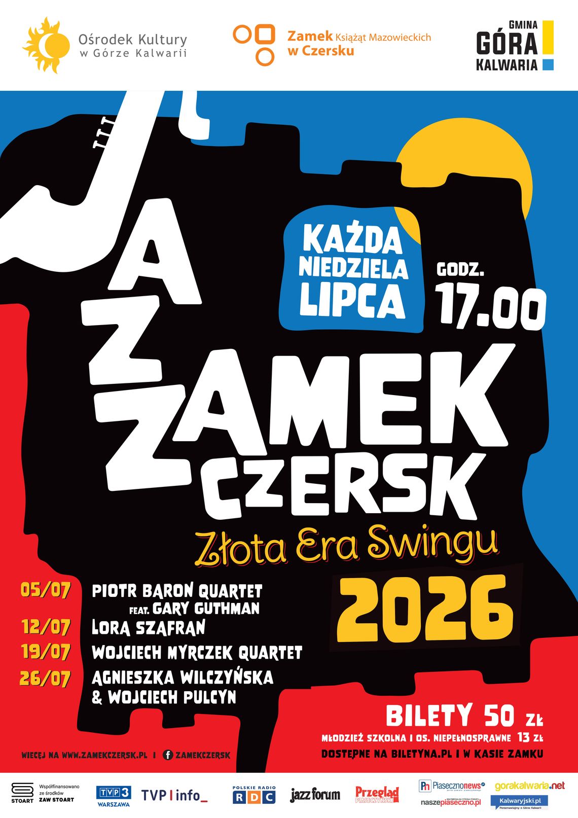 Finał JazZamku Czersk 2026: Agnieszka Wilczyńska i Wojciech Pulcyn na zamkowej scenie Finał JazZamku Czersk 2026: Agnieszka Wilczyńska i Wojciech Pulcyn na zamkowej scenie
