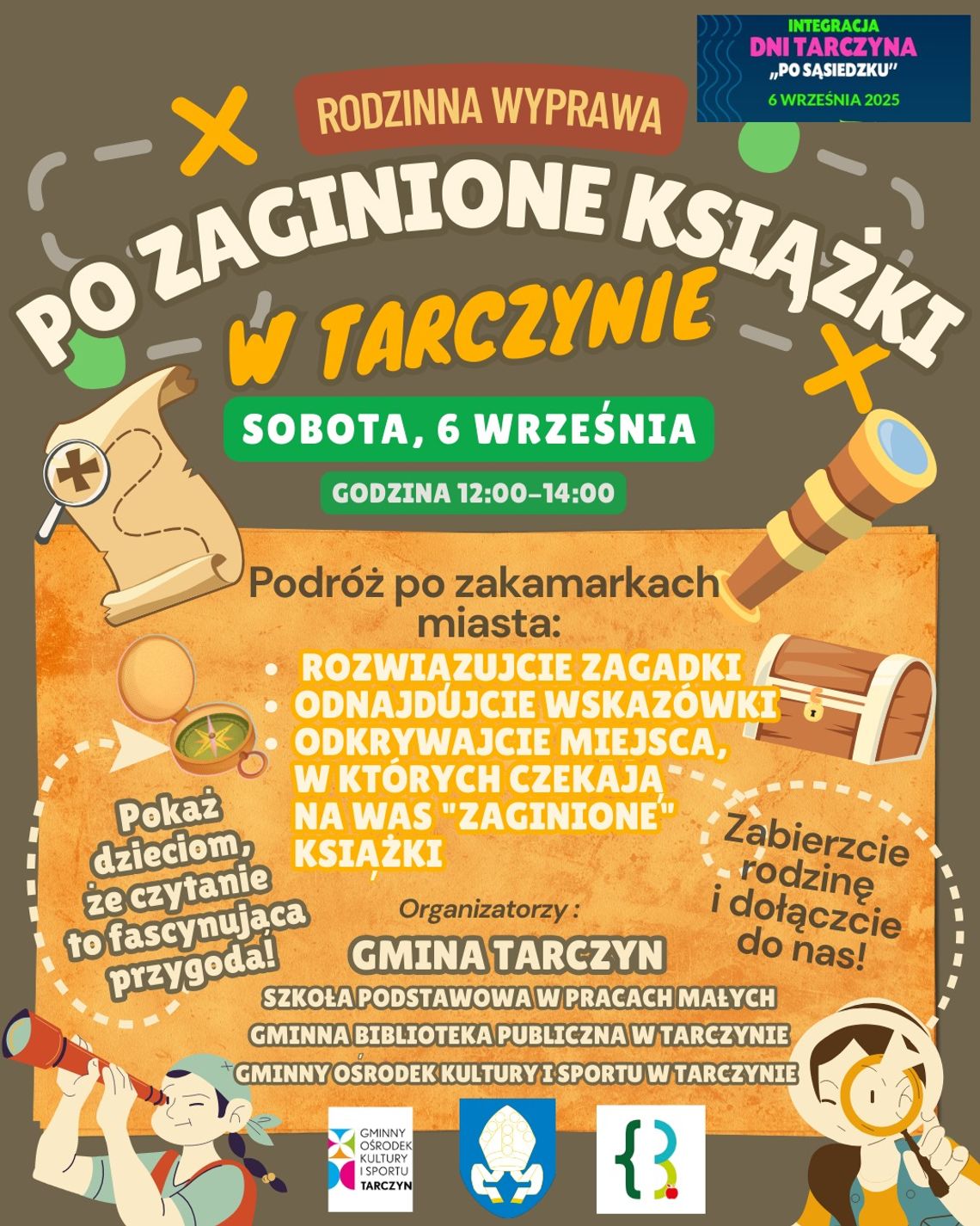 GRA - Rodzinna wyprawa po zaginione książki w Tarczynie