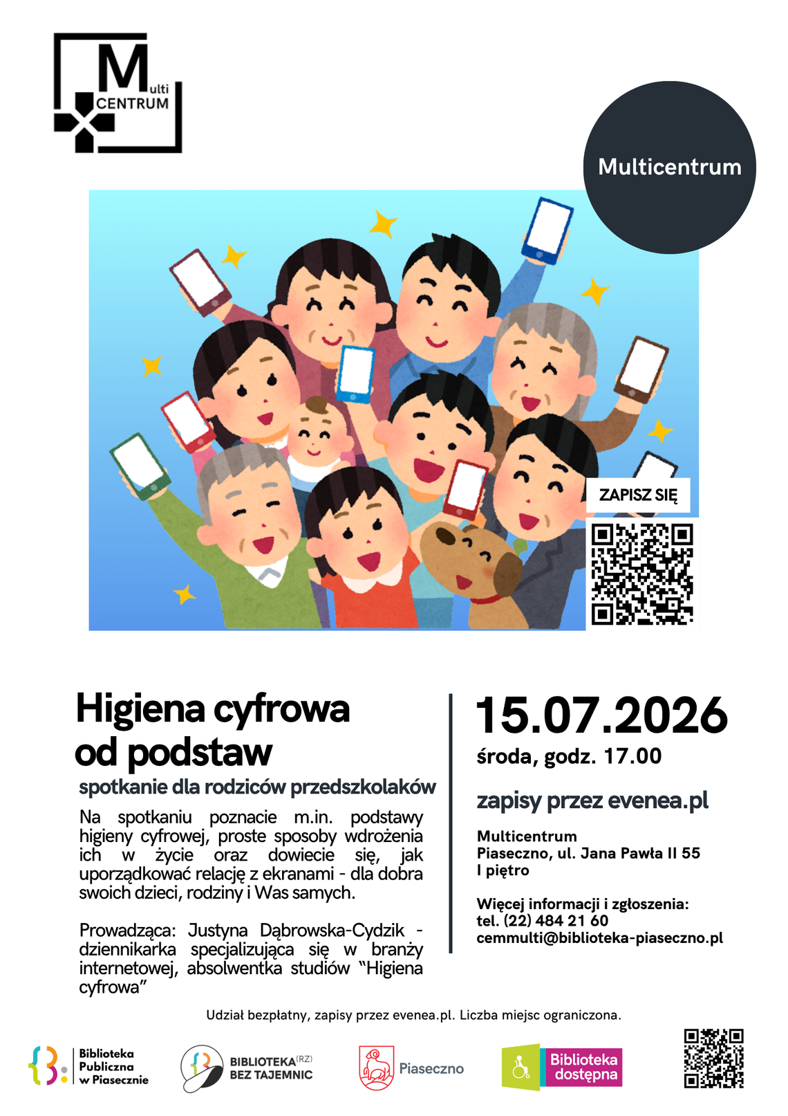 Higiena cyfrowa od podstaw Plakat spotkania dla rodziców ,, Higiena cyfrowa od podstaw "