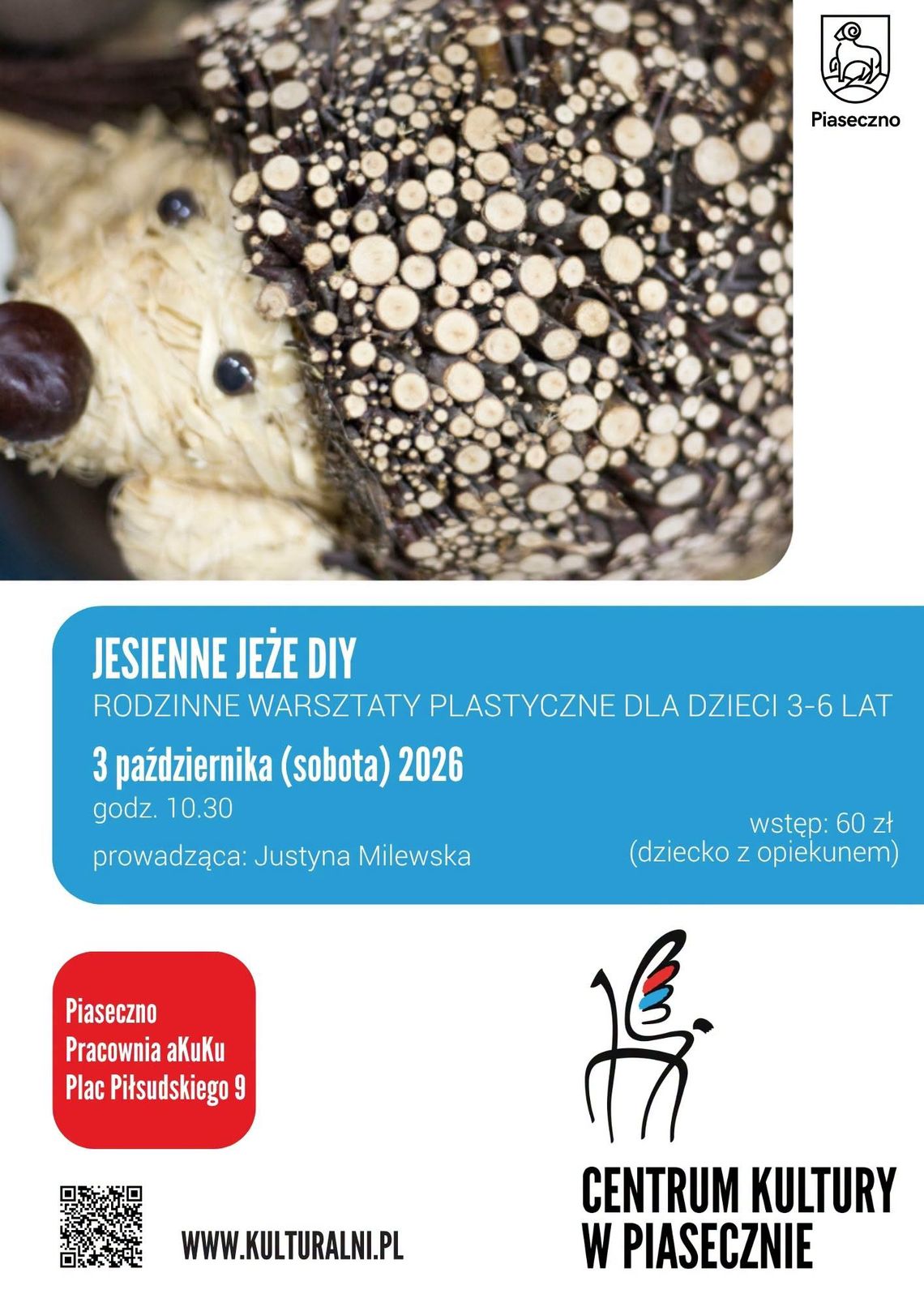 Jesienne Jeże DIY Rodzinne Warsztaty Plastyczne Jesienne Jeże DIY Rodzinne Warsztaty Plastyczne
