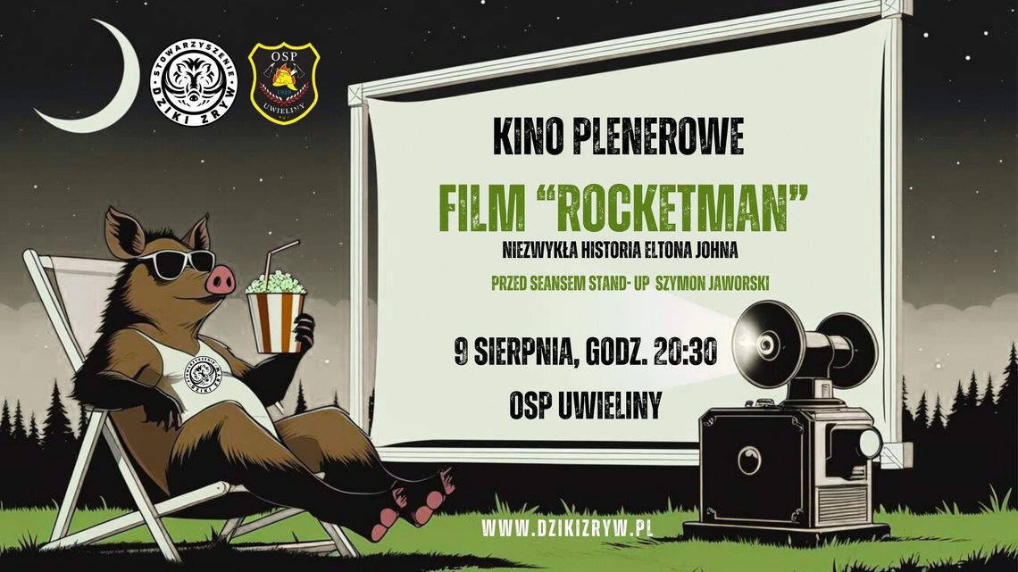 Kino Plenerowe w Uwielinach - film pt. "ROCKETMAN" Kino Plenerowe w Uwielinach - film pt. "ROCKETMAN"