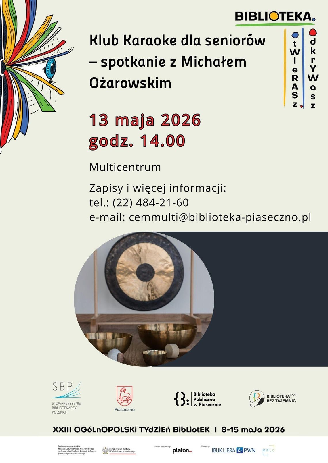 Klub Karaoke dla seniorów – spotkanie z Michałem Ożarowskim