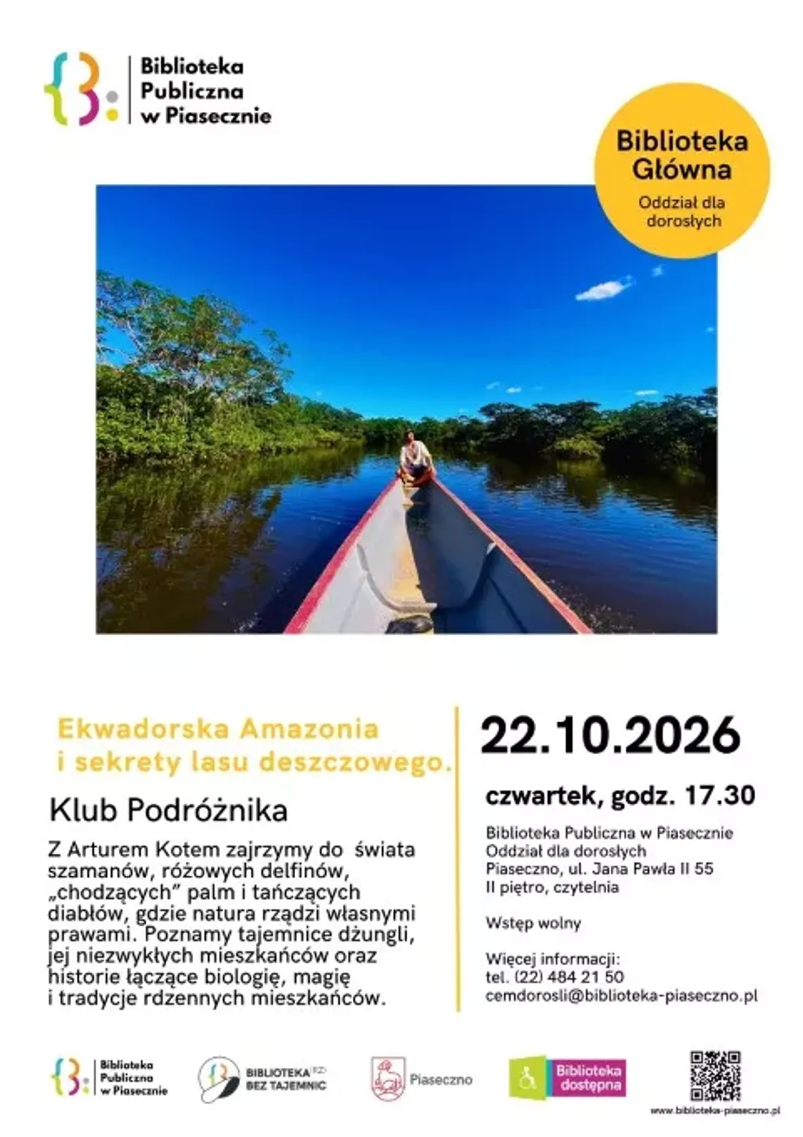 Klub Podróżnika – Ekwadorska Amazonia i sekrety lasu deszczowego.