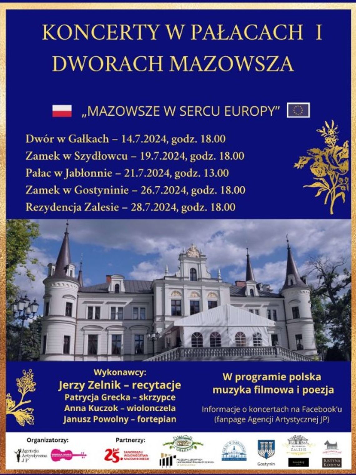 Koncert Polska Muzyka Filmowa i Poezja w Rezydencji Zalesie Koncert Polska Muzyka Filmowa i Poezja w Rezydencji Zalesie