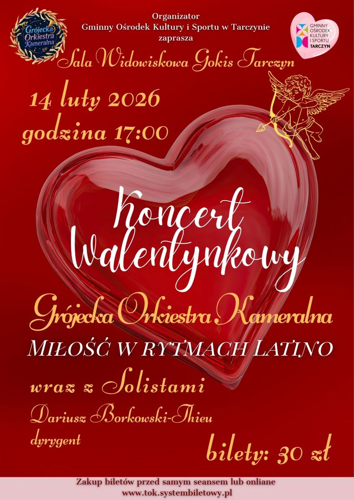 Koncert walentynkowy Grójeckiej Orkiestry Kameralnej "Miłość w rytmach latino"