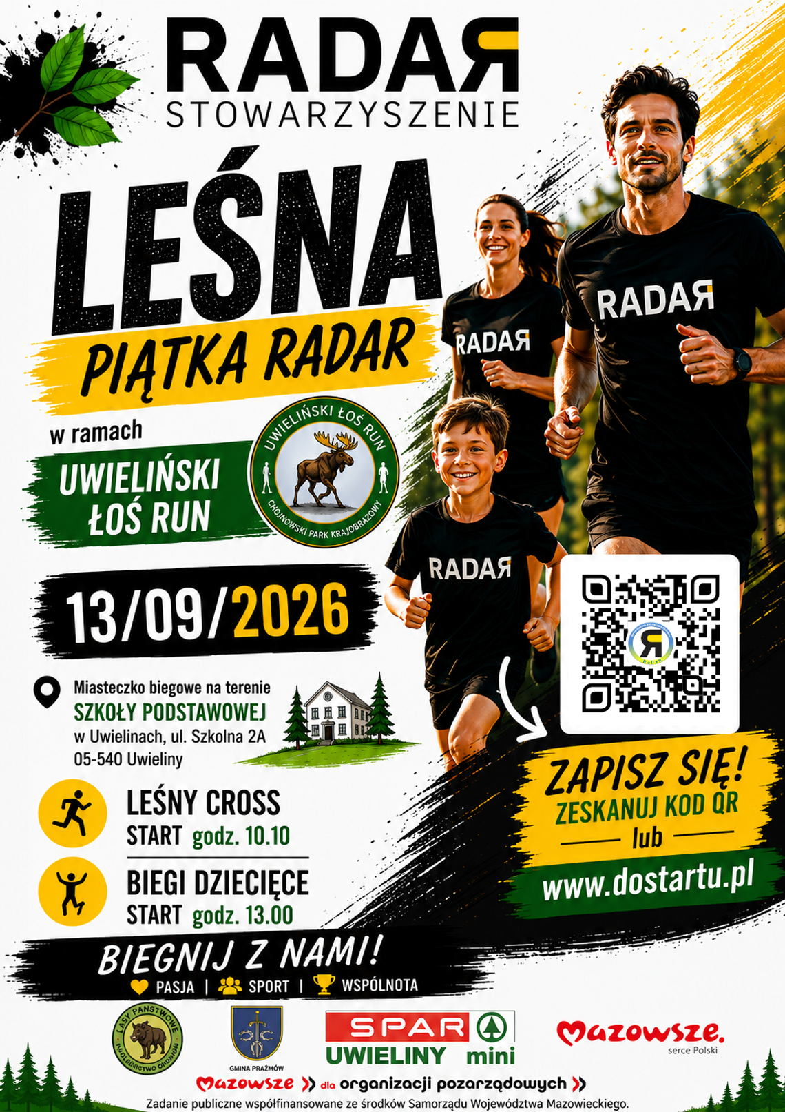 Leśna Piątka RADAR już we wrześniu w Uwielinach Leśna Piątka RADAR już we wrześniu w Uwielinach