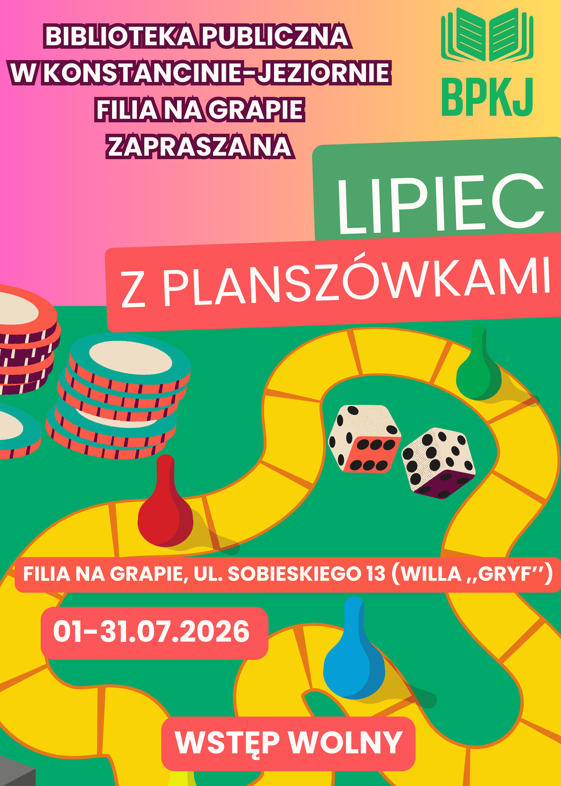 Lipiec z planszówkami Lipiec z planszówkami