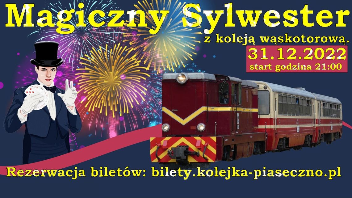 Magiczny Sylwester z koleją wąskotorową. Magiczny Sylwester z koleją wąskotorową.