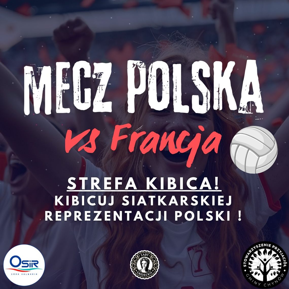 Mecz POLSKA vs FRANCJA - STREFA KIBICA – Kibicuj z nami reprezentacji siatkarskiej!