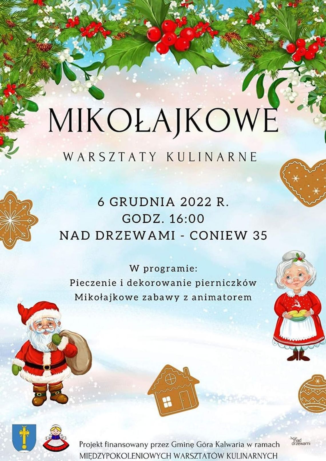 Mikołajkowe warsztaty kulinarne w Coniewie Mikołajkowe warsztaty kulinarne w Coniewie
