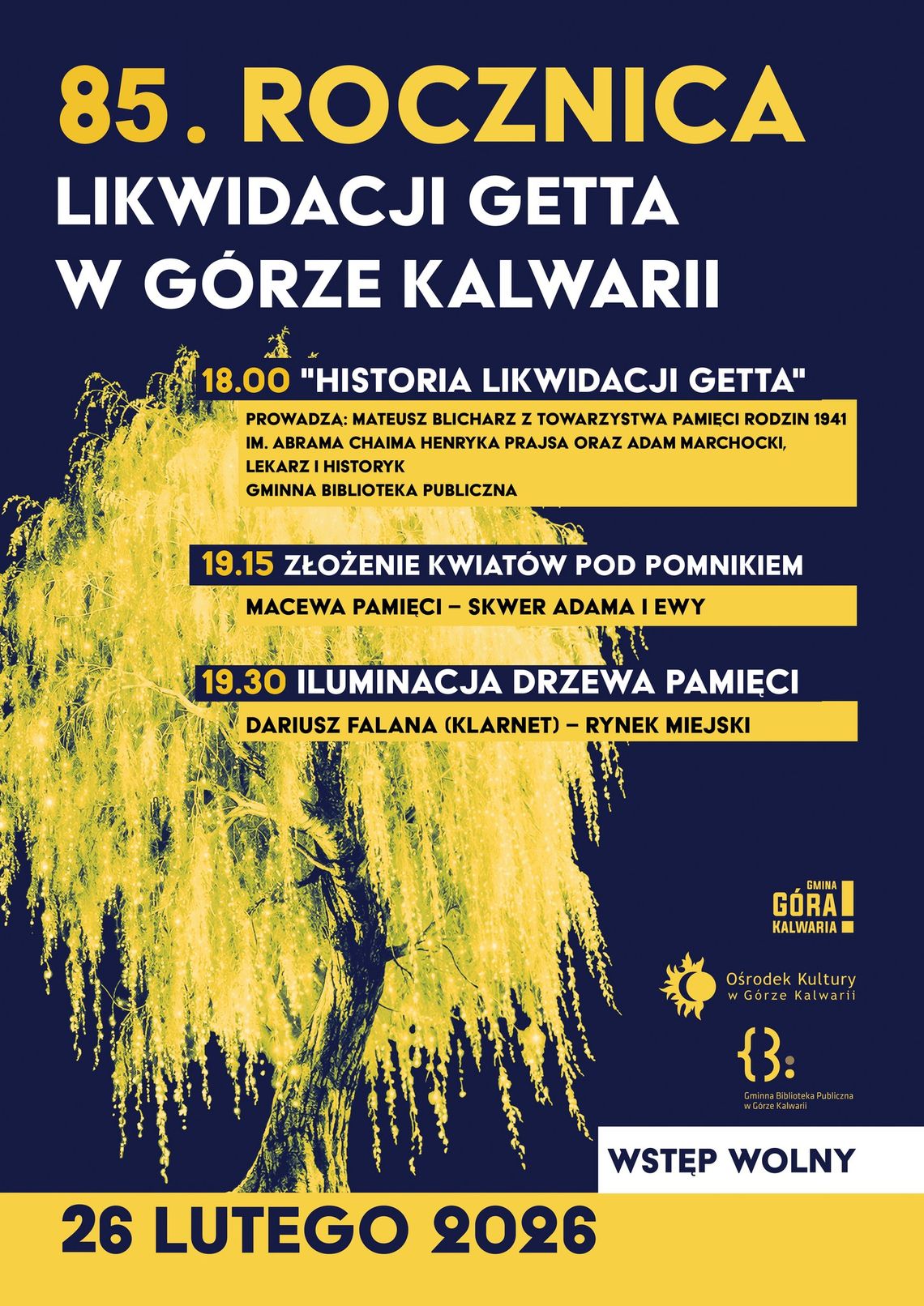 Obchody 85. rocznicy likwidacji getta w Górze Kalwarii Obchody 85. rocznicy likwidacji getta w Górze Kalwarii