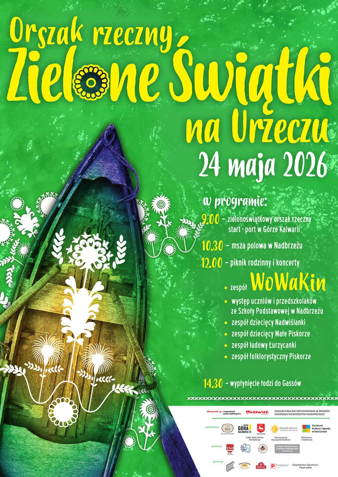 Orszak rzeczny – „Zielone świątki na Urzeczu” – tradycja w rytmie Wisły Orszak rzeczny – „Zielone świątki na Urzeczu” – tradycja w rytmie Wisły