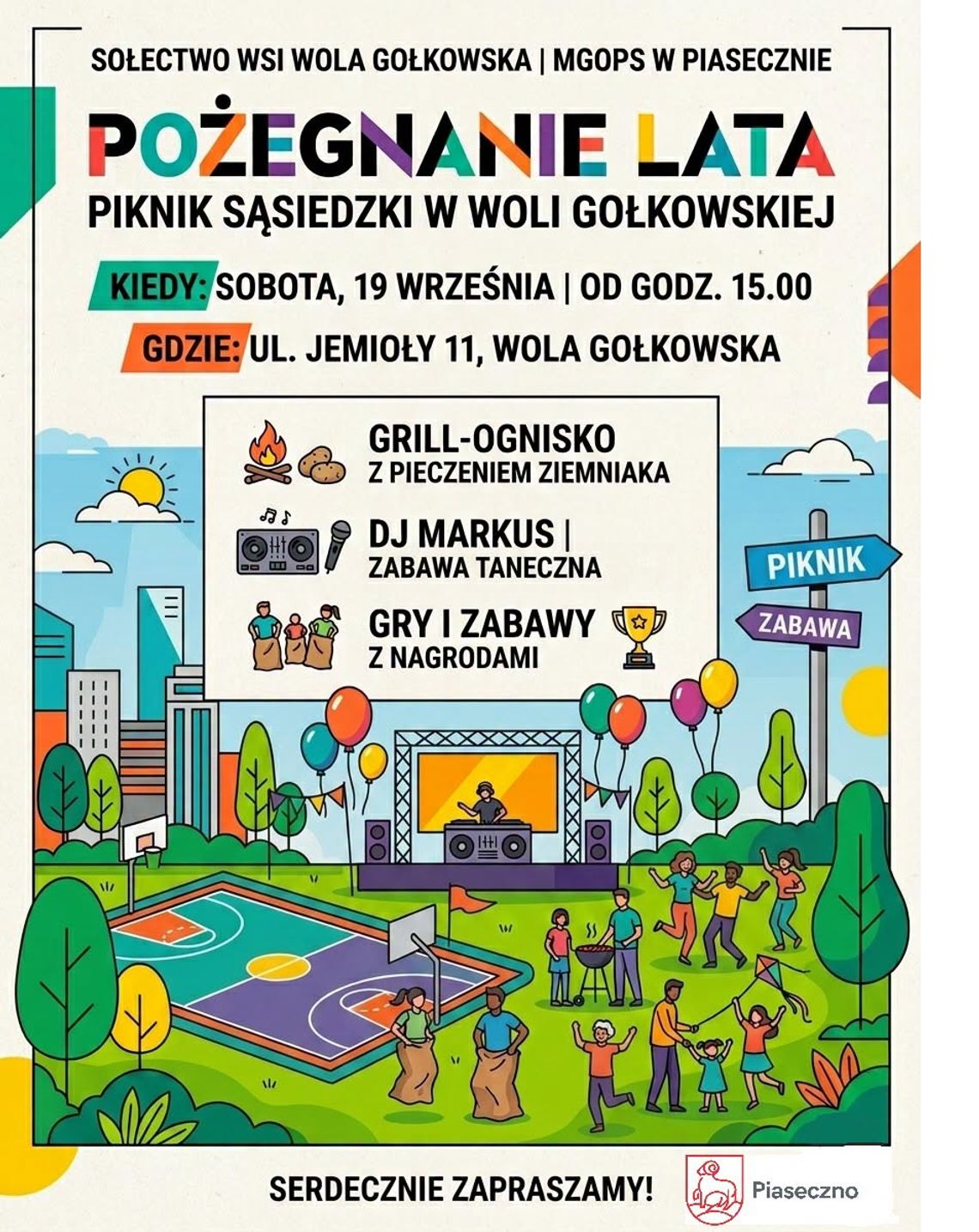 Piknik Pożegnanie Lata w Woli Gołkowskiej Piknik Pożegnanie Lata w Woli Gołkowskiej