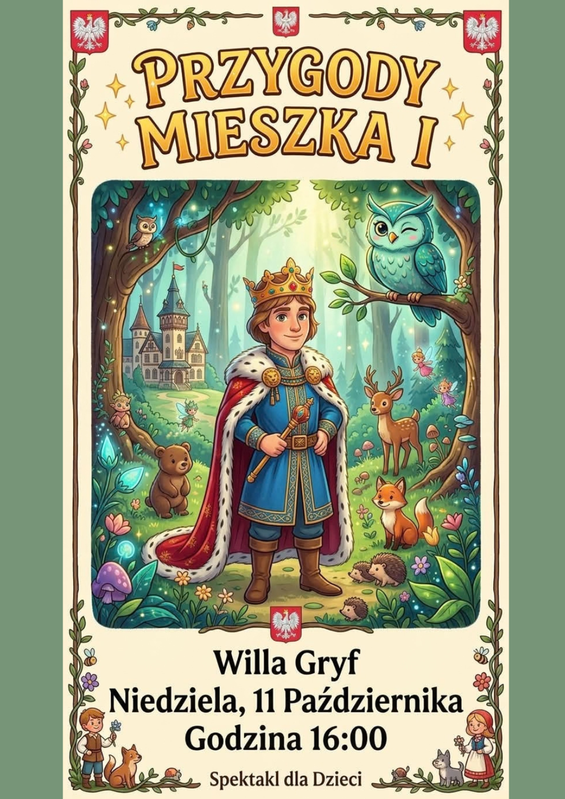 ,,Przygody Mieszka I'' - spektakl teatralny dla dzieci ,,Przygody Mieszka I'' - spektakl teatralny dla dzieci