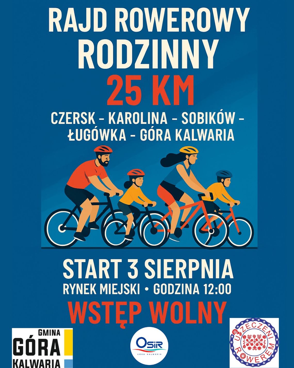 RAJD ROWEROWY RODZINNY - 25KM