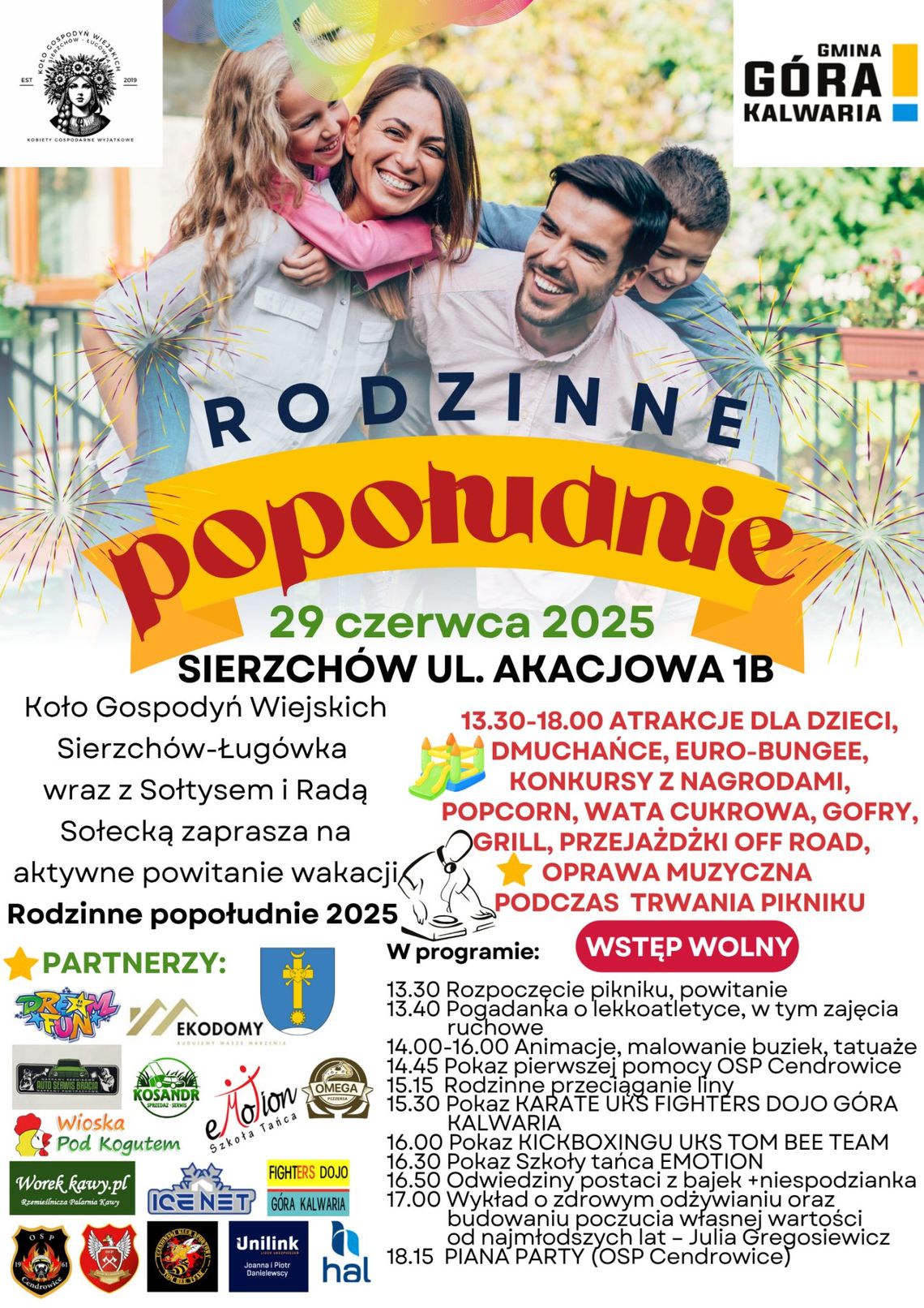 Rodzinne popołudnie w Sierzchowie - Aktywne powitanie Wakacji