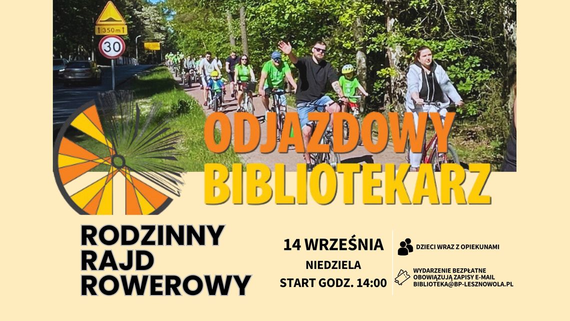 Rodzinny Rajd Rowerowy "Odjazdowy bibliotekarz" w Magdalence