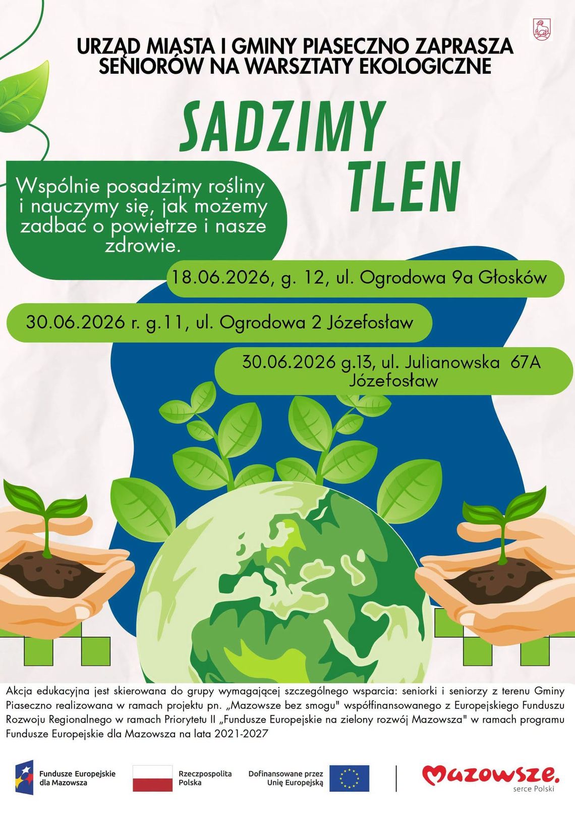 Sadzimy tlen dla Piaseczna! Sadzimy tlen dla Piaseczna!