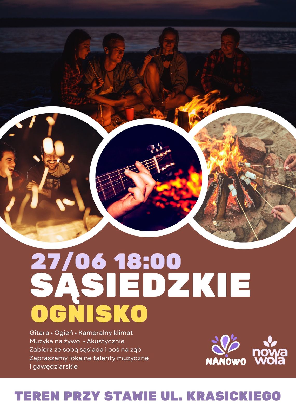 Sąsiedzkie OGNISKO nad stawem w Mysiadle Sąsiedzkie OGNISKO nad stawem w Mysiadle