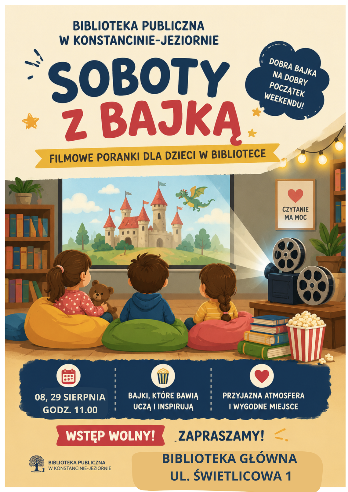 Seans filmowy dla dzieci z cyklu ,,Spotkanie z bajką'' Seans filmowy dla dzieci z cyklu ,,Spotkanie z bajką''
