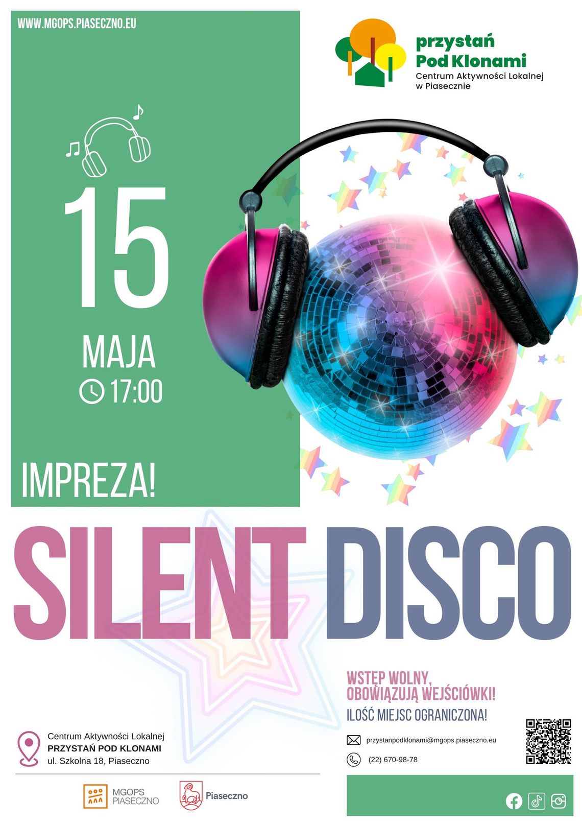 Silent disco w Przystani Pod Klonami