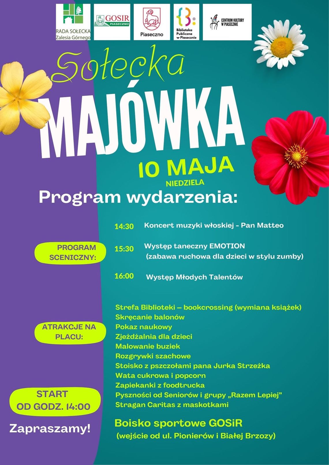 Sołecka majówka w Zalesiu Górnym - Koncert muzyki włoskiej