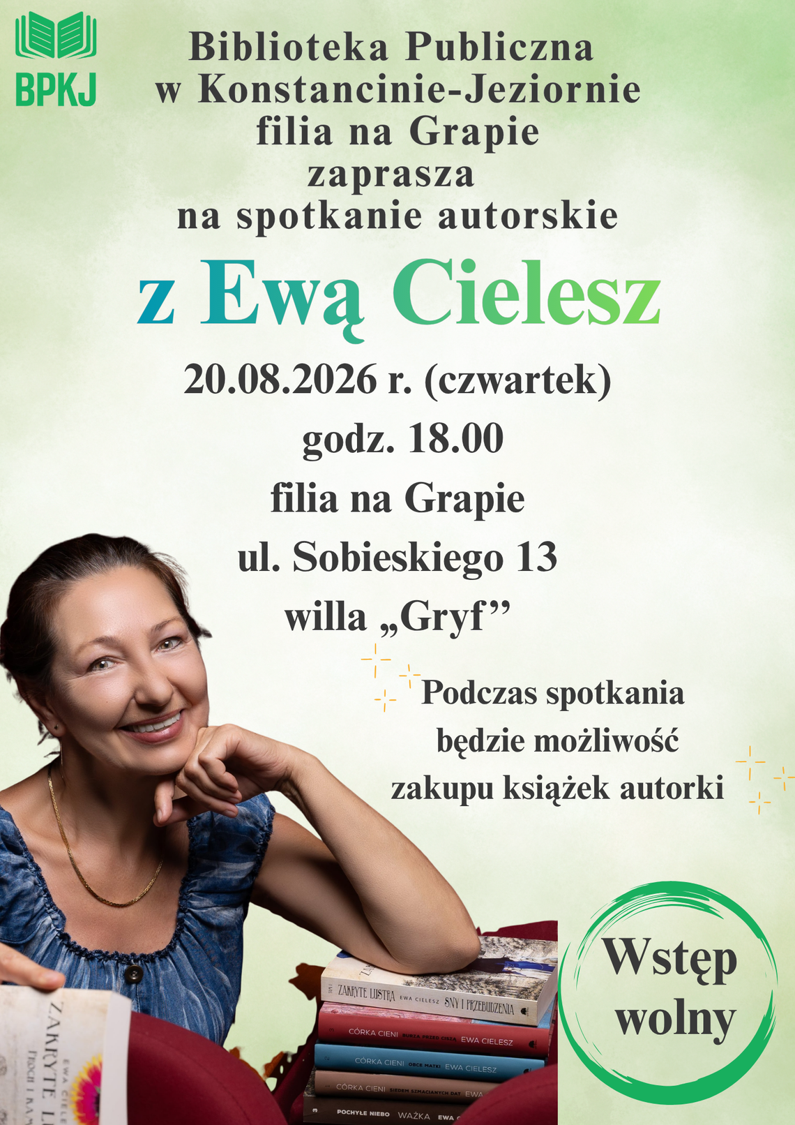 Spotkanie autorskie z Ewą Cielesz