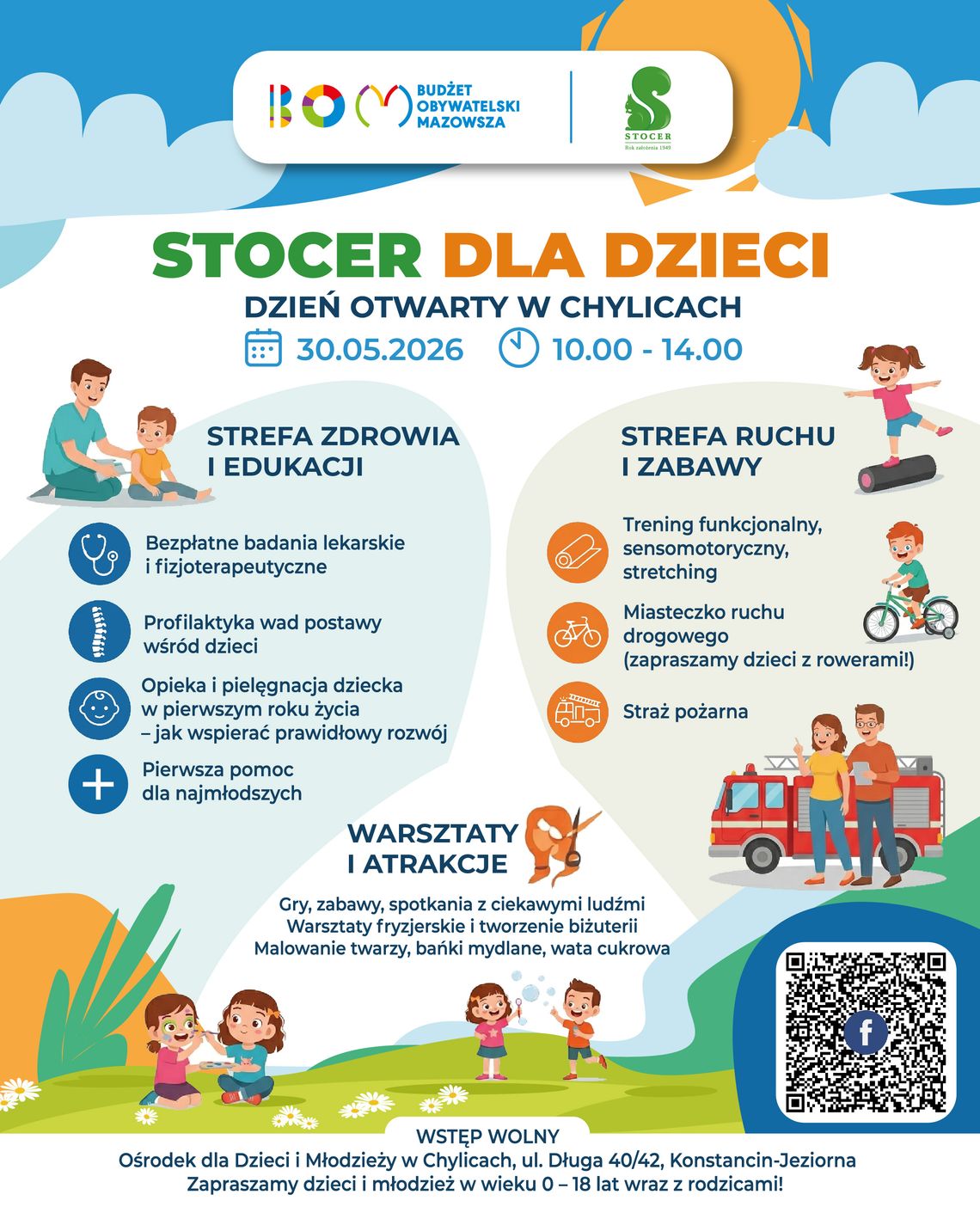 STOCER Ośrodek dla Dzieci i Młodzieży - DZIEŃ OTWARTY I DZIEŃ DZIECKA W CHYLICACH 30.05.2026