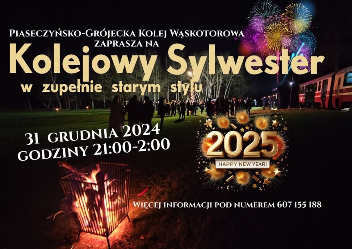 Sylwester z Kolejką Wąskotorową - „Sylwester w zupełnie starym stylu”.
