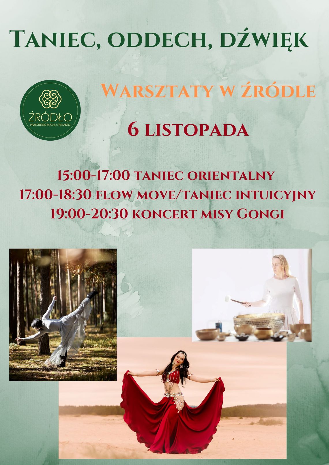 TANIEC, ODDECH, DŹWIĘK - Warsztaty w ŹRÓDLE