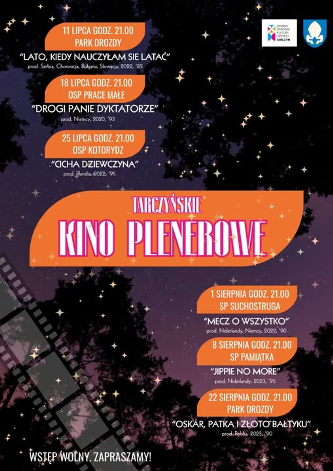 TARCZYŃSKIE KINO PLENEROWE - film "Lato, kiedy nauczyłam się latać"