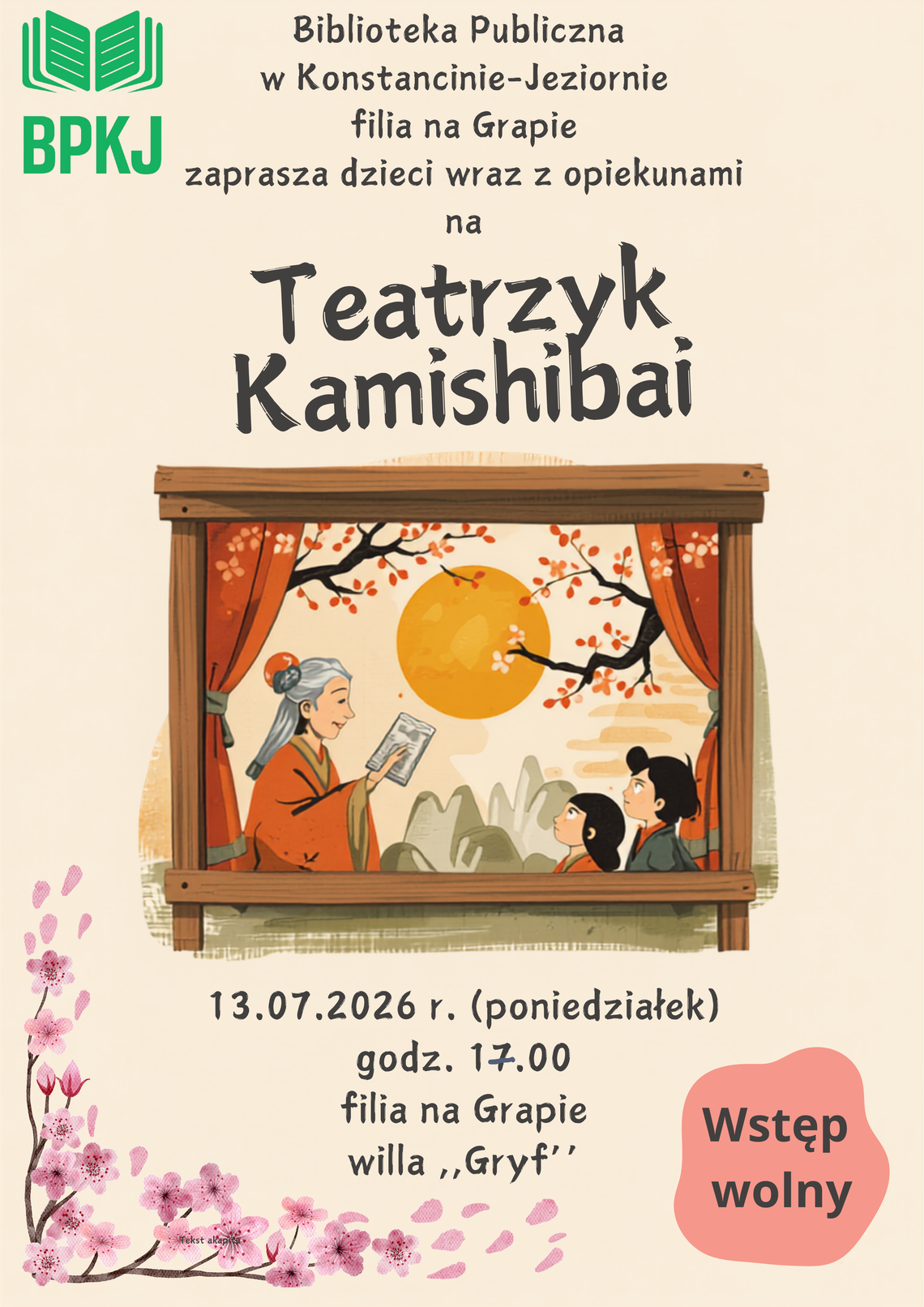 Teatrzyk kamishibai Teatrzyk kamishibai