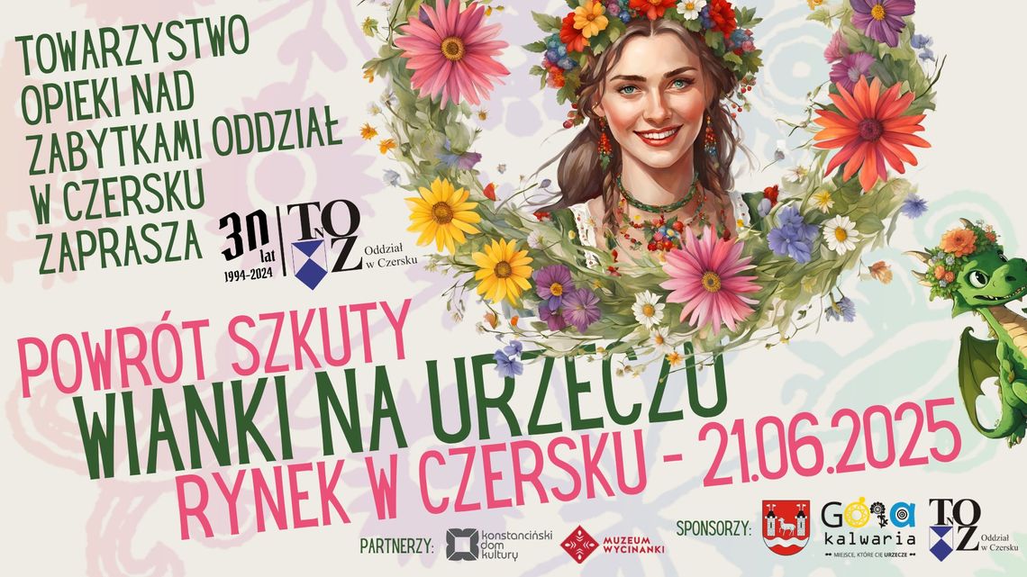 Wianki na Urzeczu 2025 - Koncerty i pochód z wiankami nad Jezioro Czerskie Wianki na Urzeczu 2025 - Koncerty i pochód z wiankami nad Jezioro Czerskie