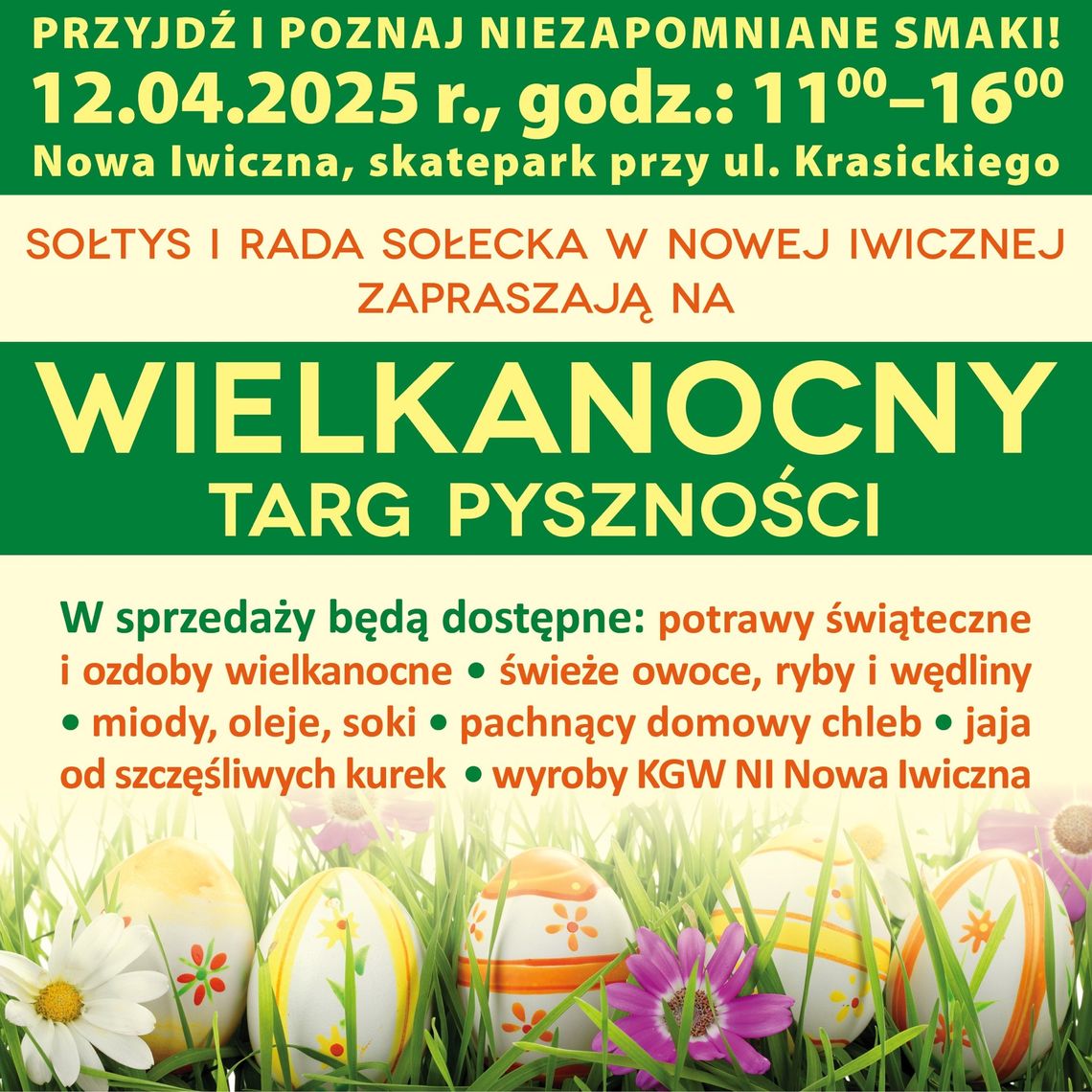 Wielkanocny Targ Pyszności w Nowej Iwicznej Wielkanocny Targ Pyszności w Nowej Iwicznej