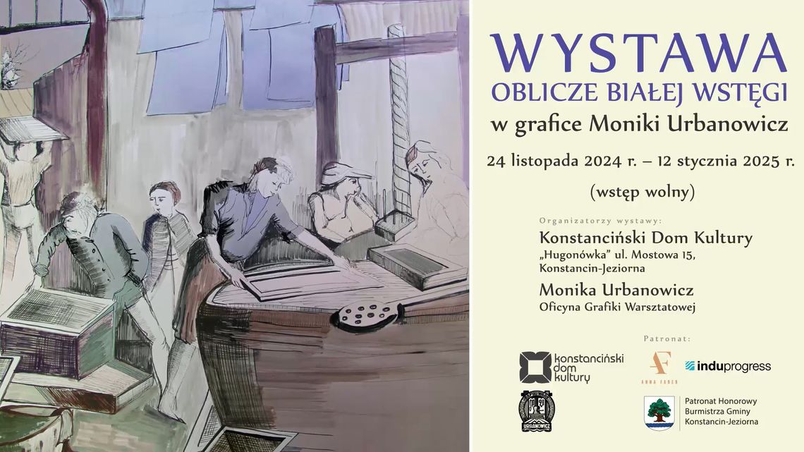 Wystawa „Oblicze białej wstęgi” – Grafika Moniki Urbanowicz