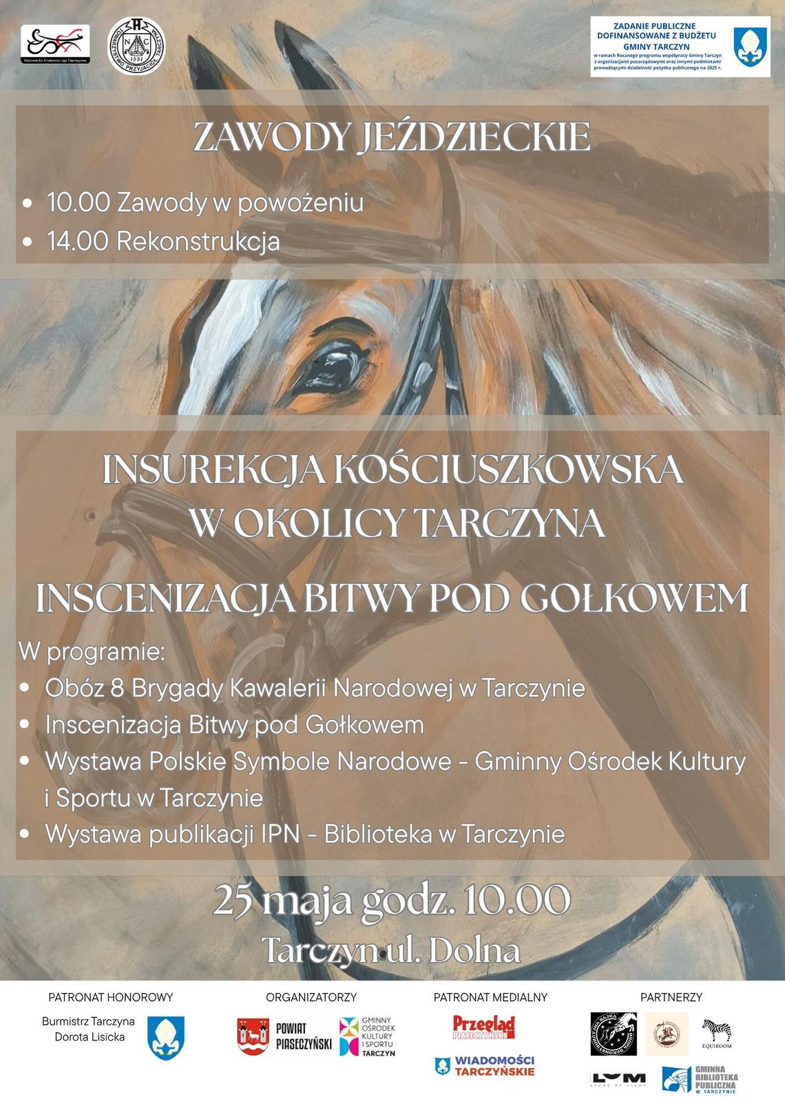ZAWODY JEŹDZIECKIE - INSCENIZACJA BITWY POD GOŁKOWEM ZAWODY JEŹDZIECKIE - INSCENIZACJA BITWY POD GOŁKOWEM